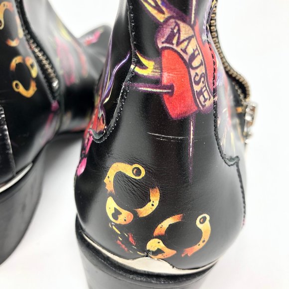 JEFFERY WEST 'MUSE' Tattoo Sylvian Leather Boots - Picture 10 of 11